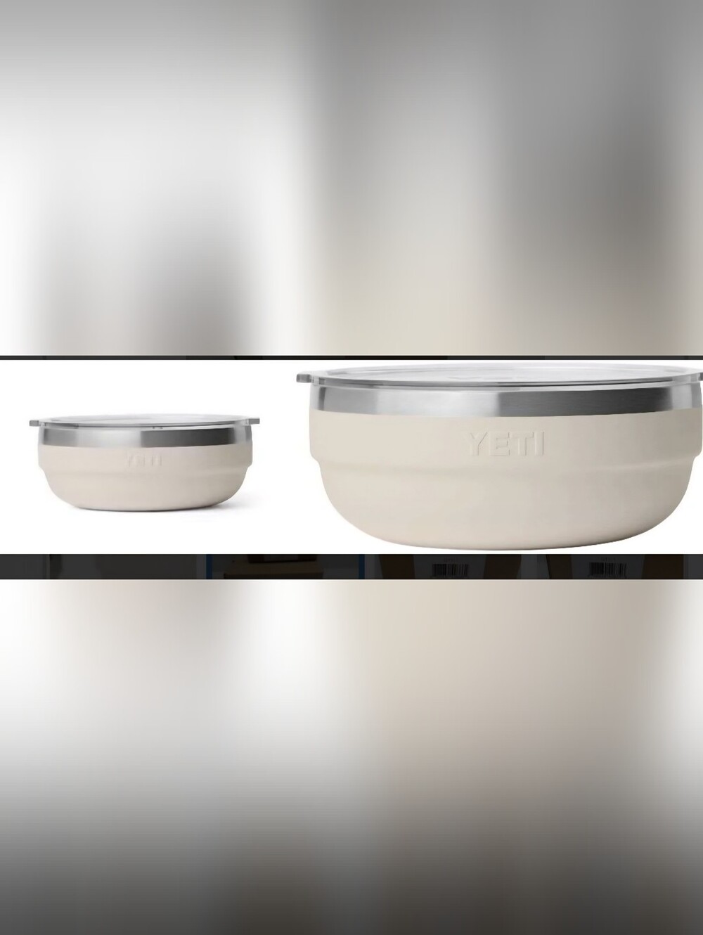 YETI Matching Mixing Bowls 0.7 Quart And 1.6 Quart NEW IN BOX Cape Taupe